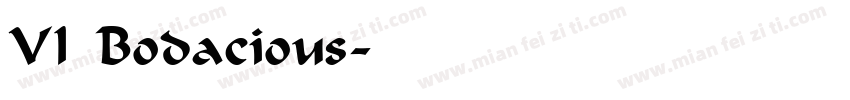 VI Bodacious字体转换